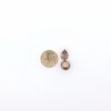 Rotgold Anhänger mit Tahiti Perle und Rauchquarz