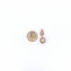Rotgold Anhänger mit Tahiti Perle und Rauchquarz