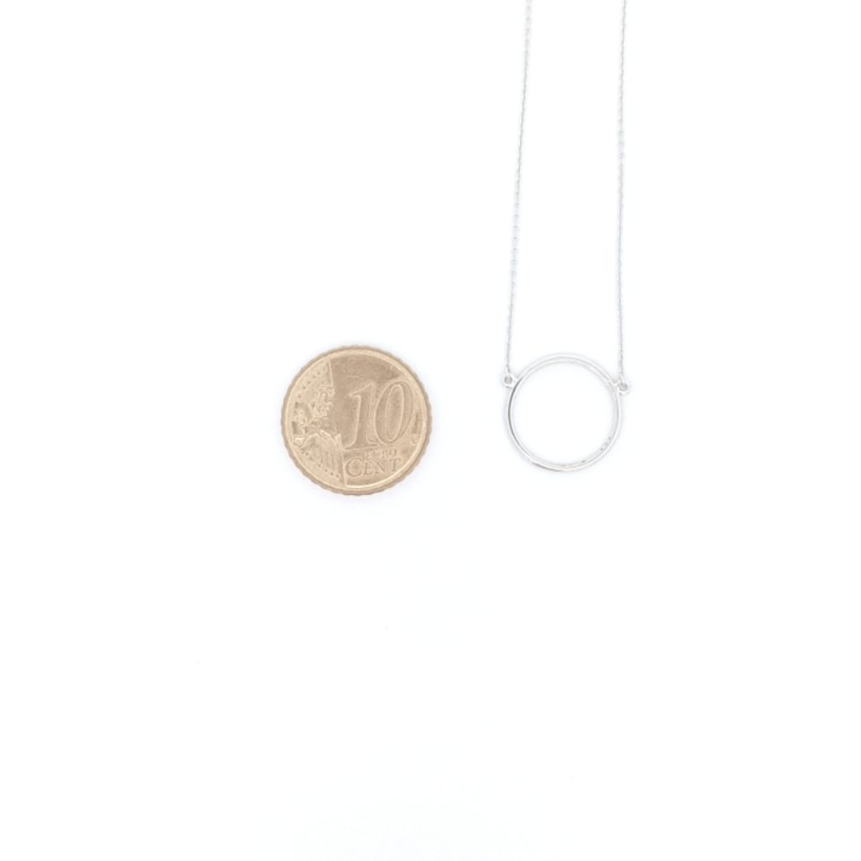 Weißgoldenes Collier mit Brillanten