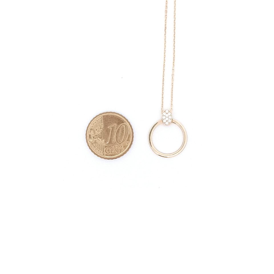 Palido Gelbgoldenes Collier mit Zirkonia