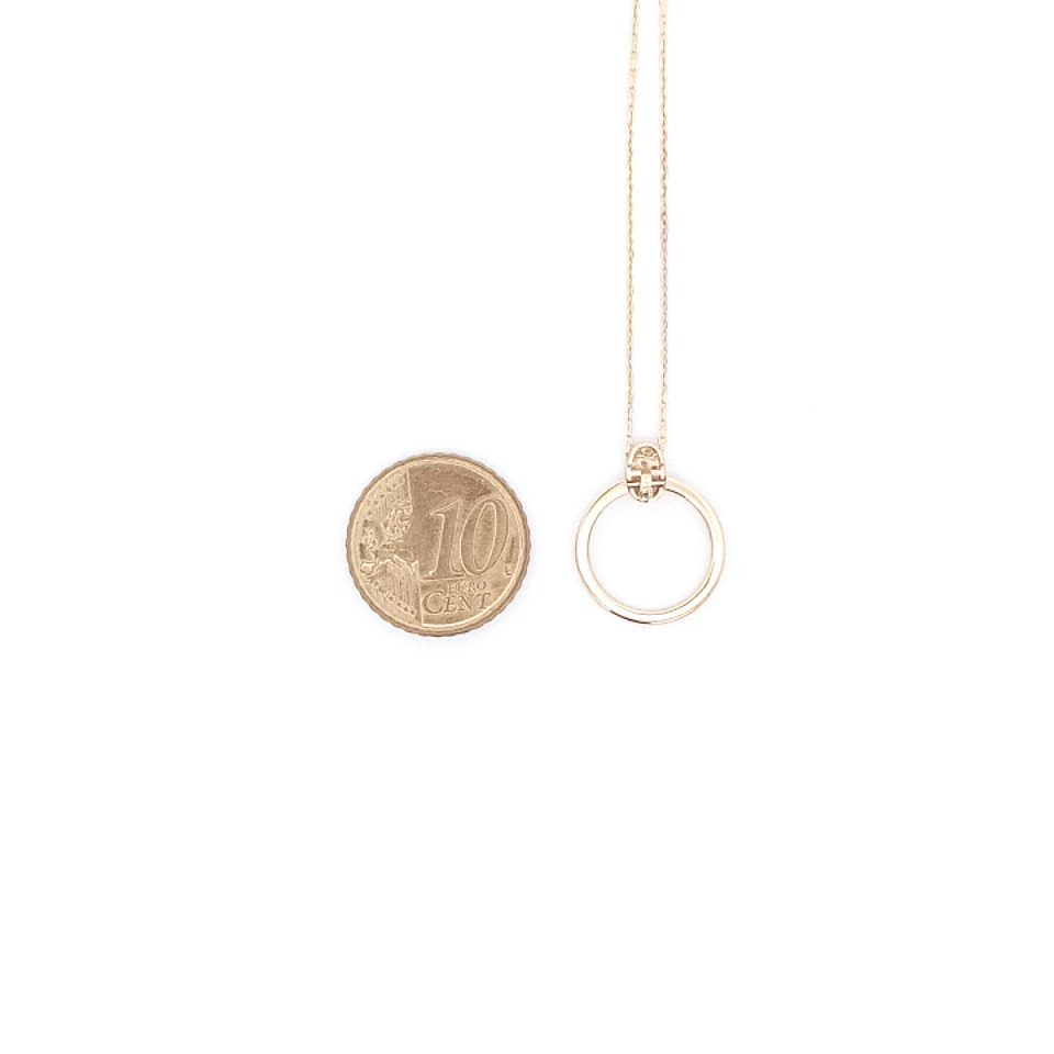 Palido Gelbgoldenes Collier mit Zirkonia