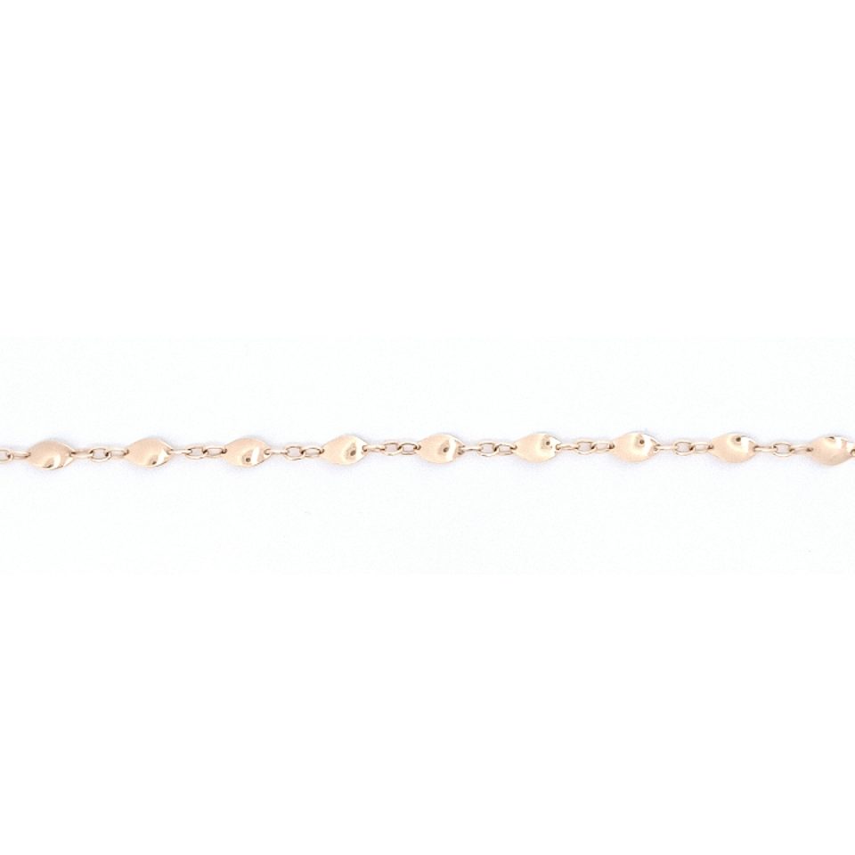 Gelbgoldenes Plättchen Armband 14 Karat