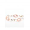 Gelb- Armband mit Rotgoldenen Plättchen