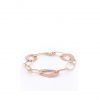 Gelb- Armband mit Rotgoldenen Plättchen
