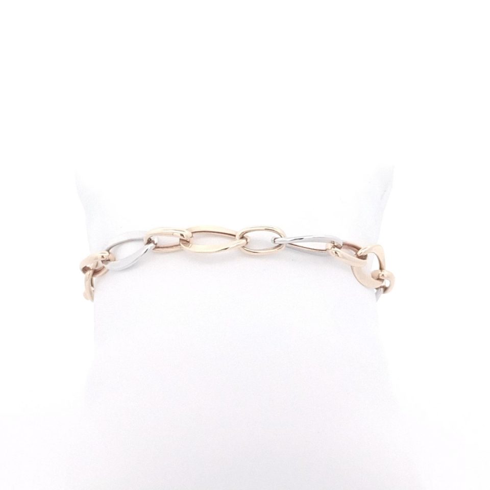 Palido Gelb- und Weißgoldenes Armband