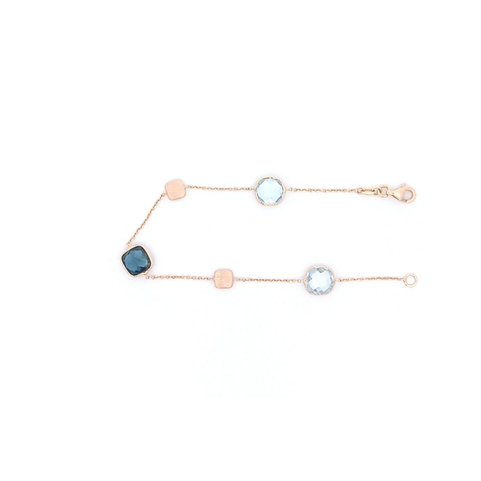 Gelbgoldenes Armband mit Topas