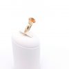 Citrin Gelbgoldring mit Briolett Schliff
