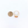 Citrin Gelbgoldring mit Briolett Schliff