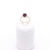 Granat Gelbgoldring mit Brillanten