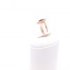 Rotgoldring mit Rauchquarz und Brillanten