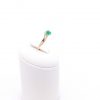 Gelbgoldring mit Smaragd und Brillanten