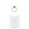 Gelbgoldring mit Smaragd, 14 Karat