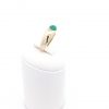 Gelbgoldring mit Smaragd, 14 Karat
