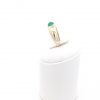 Gelbgoldring mit Smaragd, 14 Karat