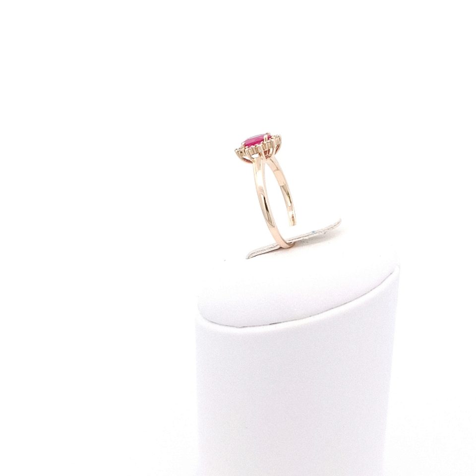 Palido Gelbgoldring mit Rubin und Brillanten