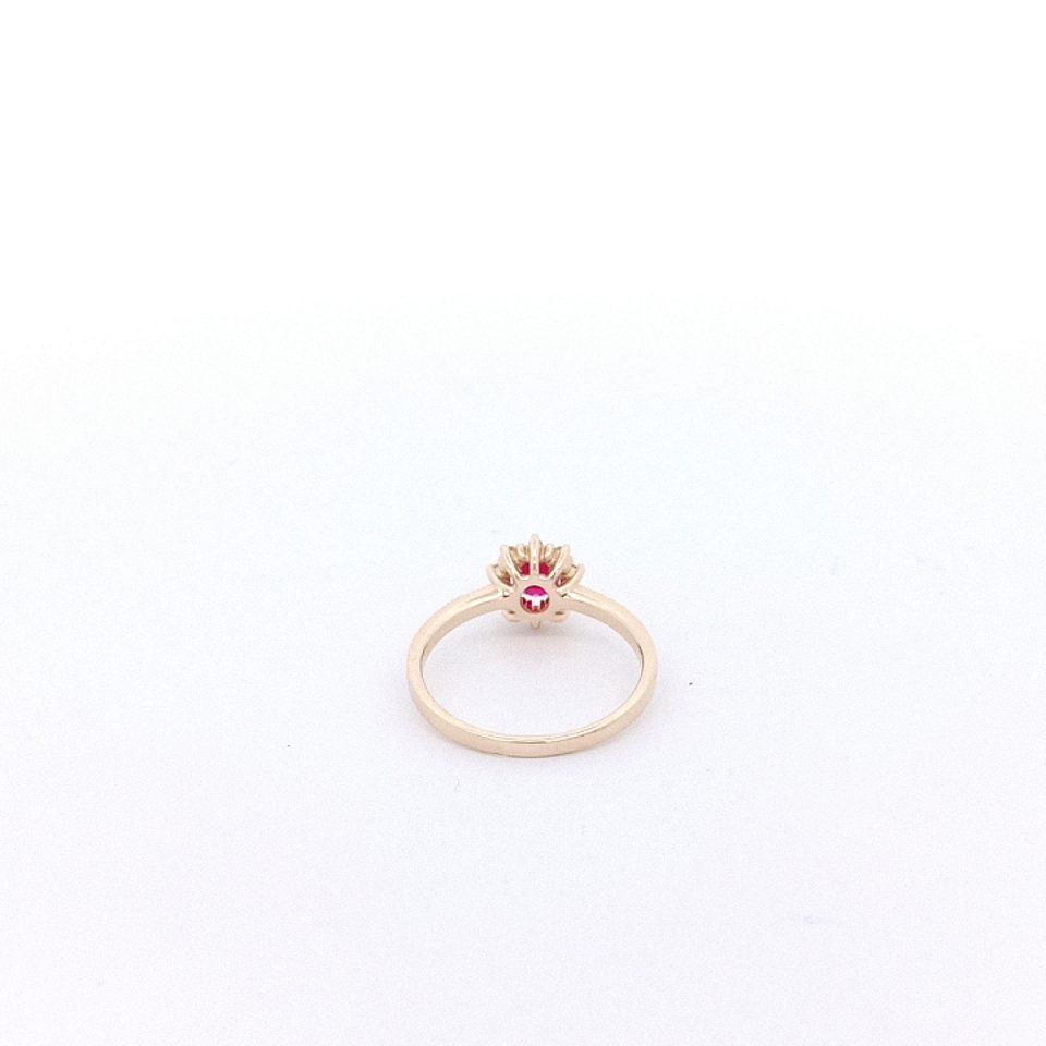 Palido Gelbgoldring mit Rubin und Brillanten