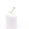 Gelbgoldring mit Smaragd und Brillanten