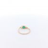 Gelbgoldring mit Smaragd und Brillanten